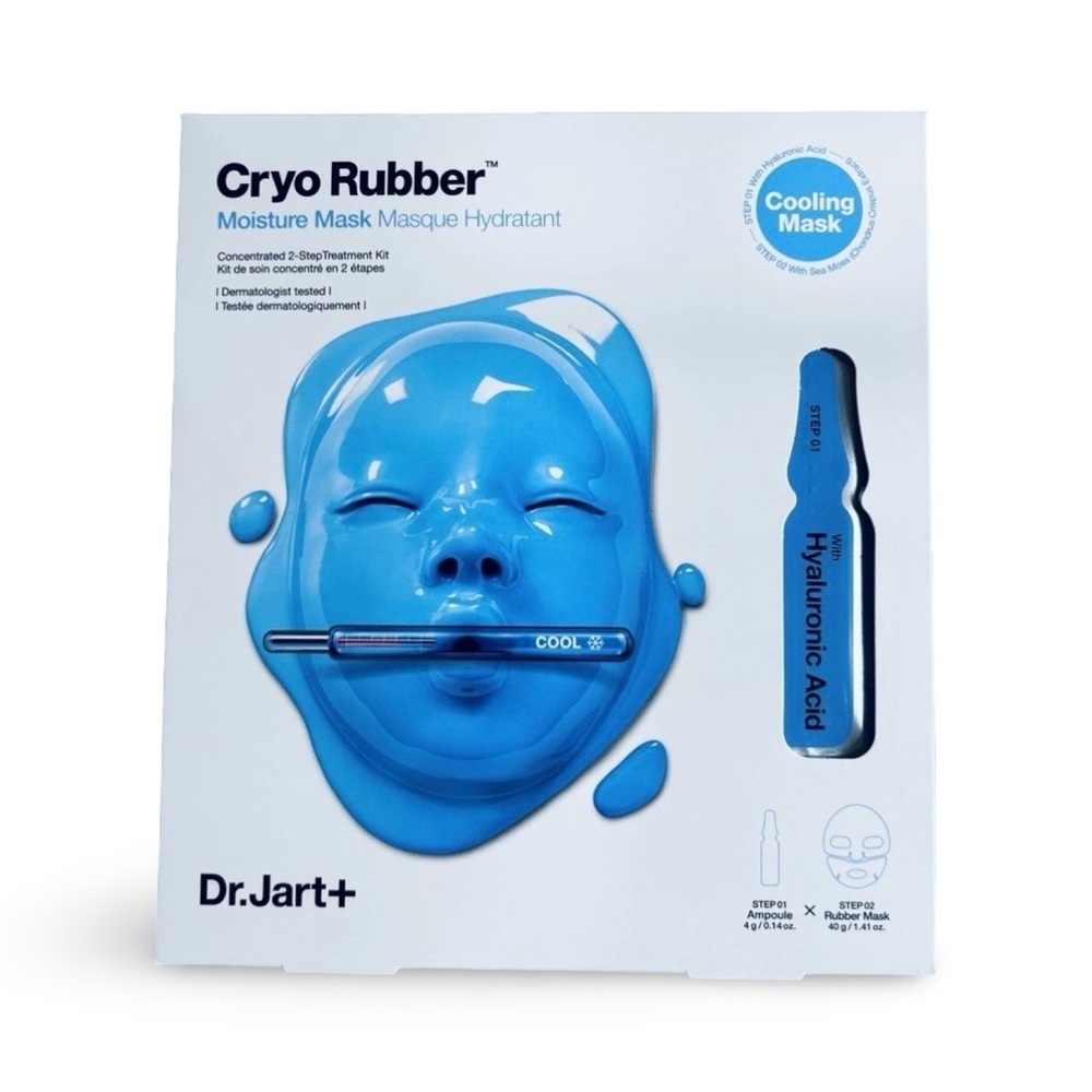 NEW! Dr Jart+ Cryo Rubber Moisture Mask with Hyaluronic Acid Made in Korea
